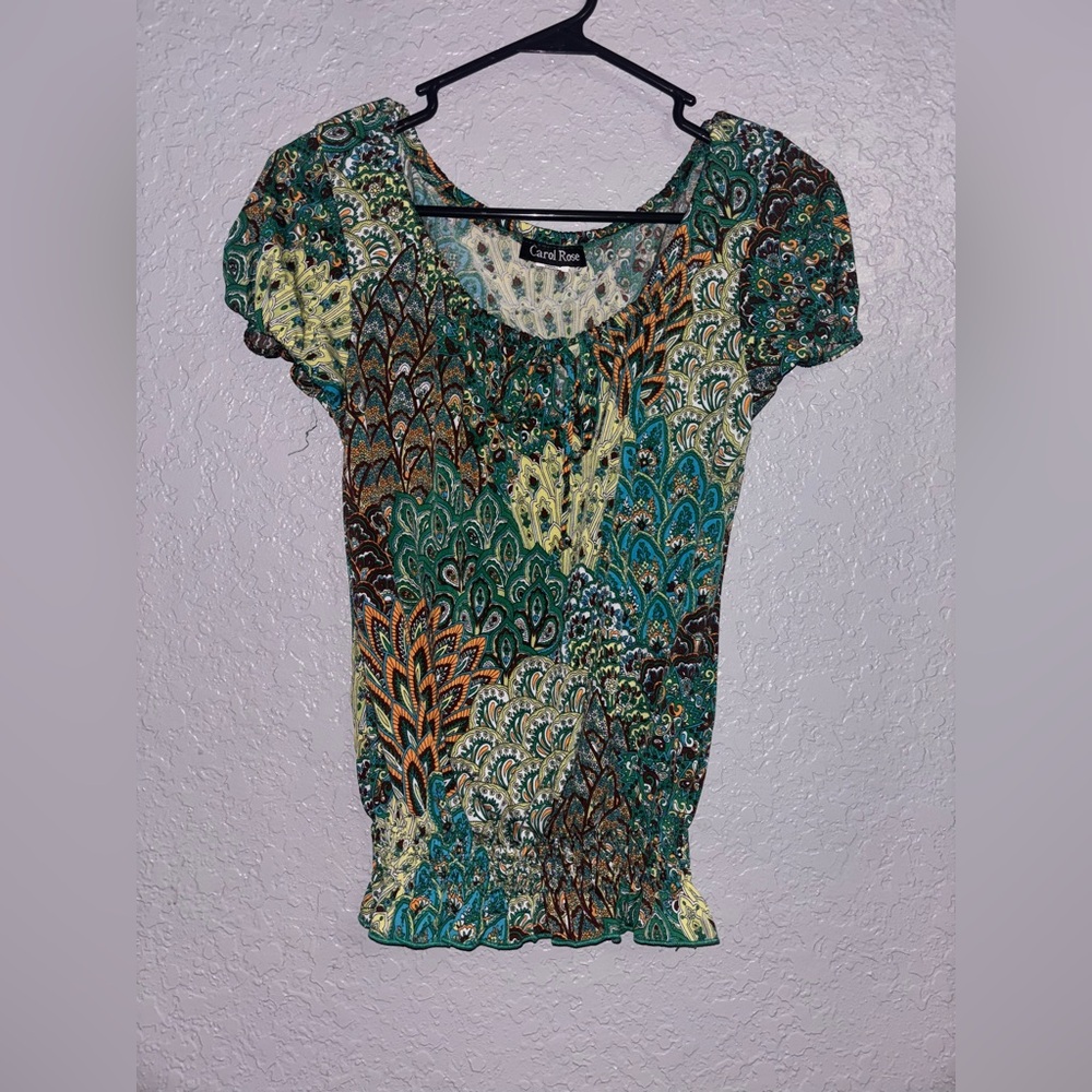 Carol Rose Multicolor Patterned Blouse